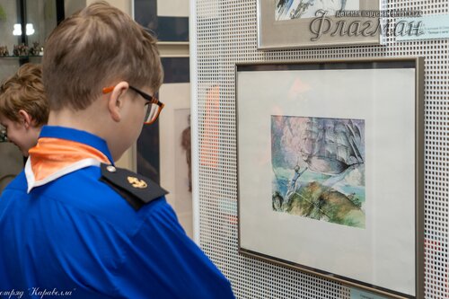 Открытие выставки работ  художника-иллюстратора Евгении Ивановны Стерлиговой _DSC6049